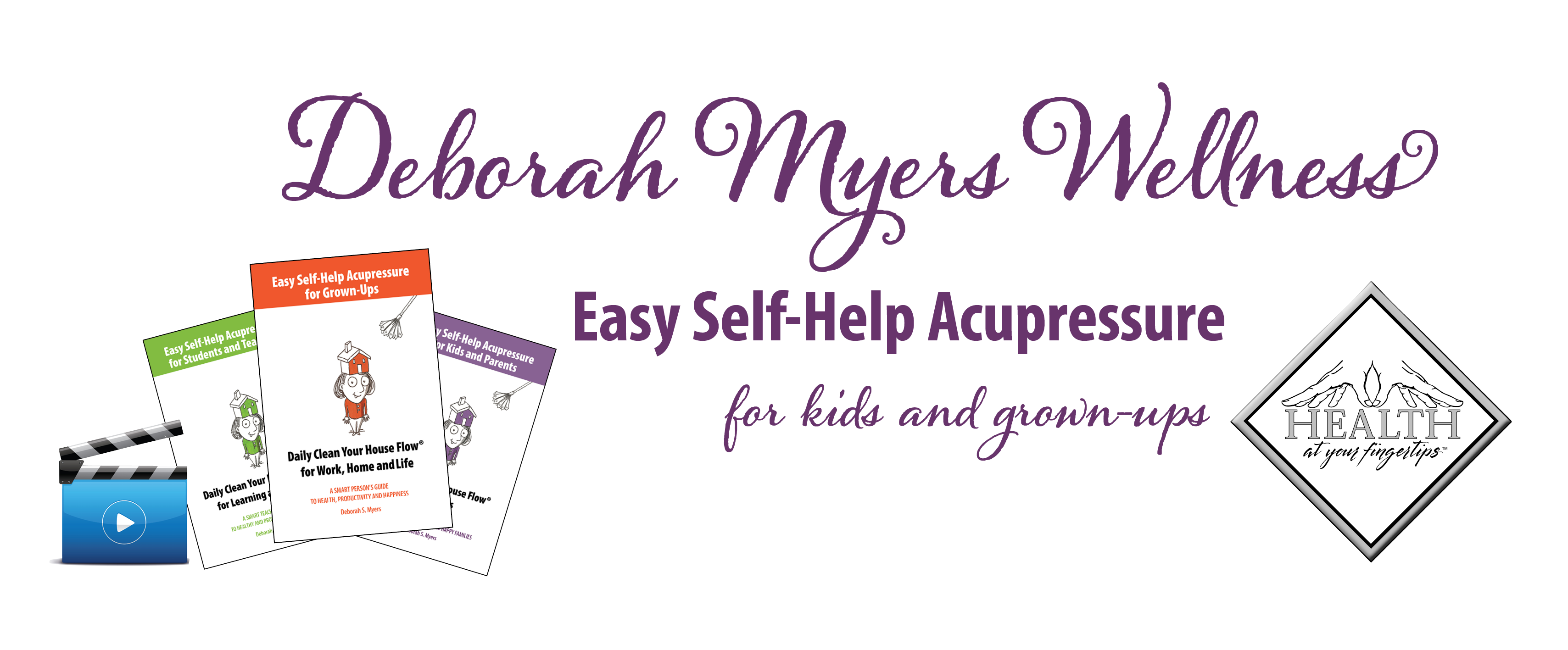 Deborah Myers Wellness Logo and Books